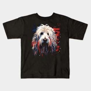 Patriotic Komondor Kids T-Shirt